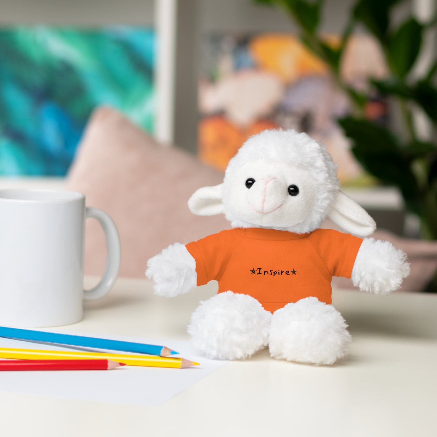 Inspire Sheep Stuffed Animals with Tee
