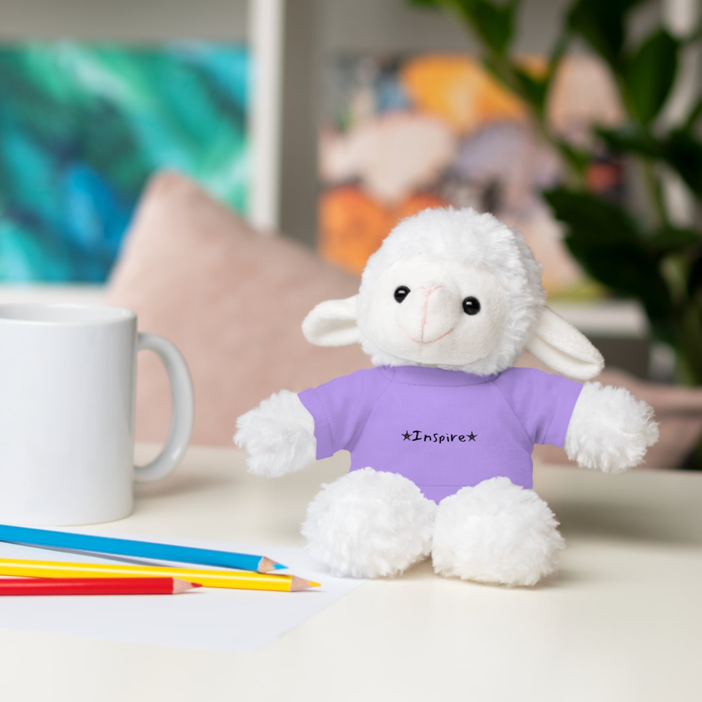 Inspire Sheep Stuffed Animals with Tee