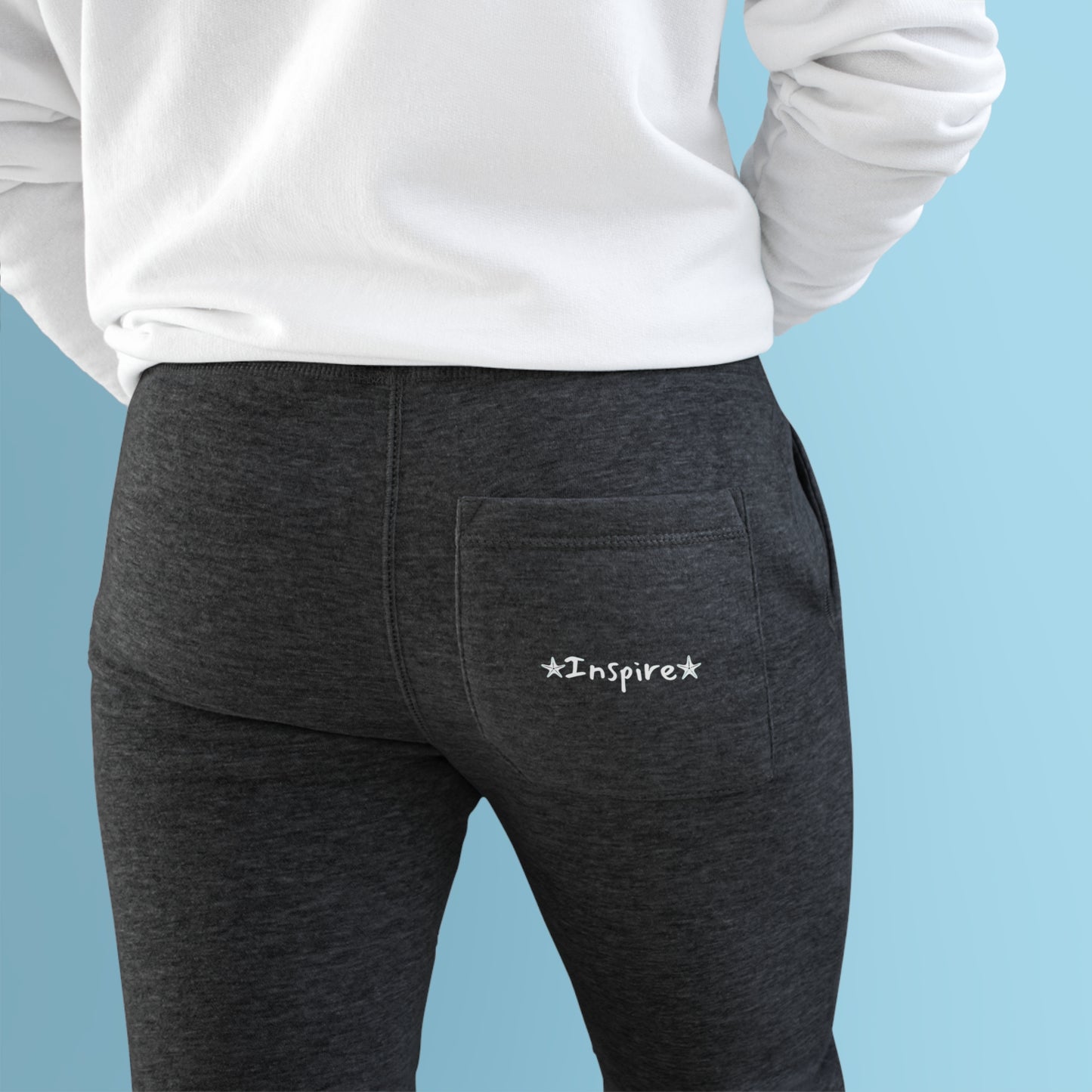 Inspire Unisex Charcoal Fleece Joggers