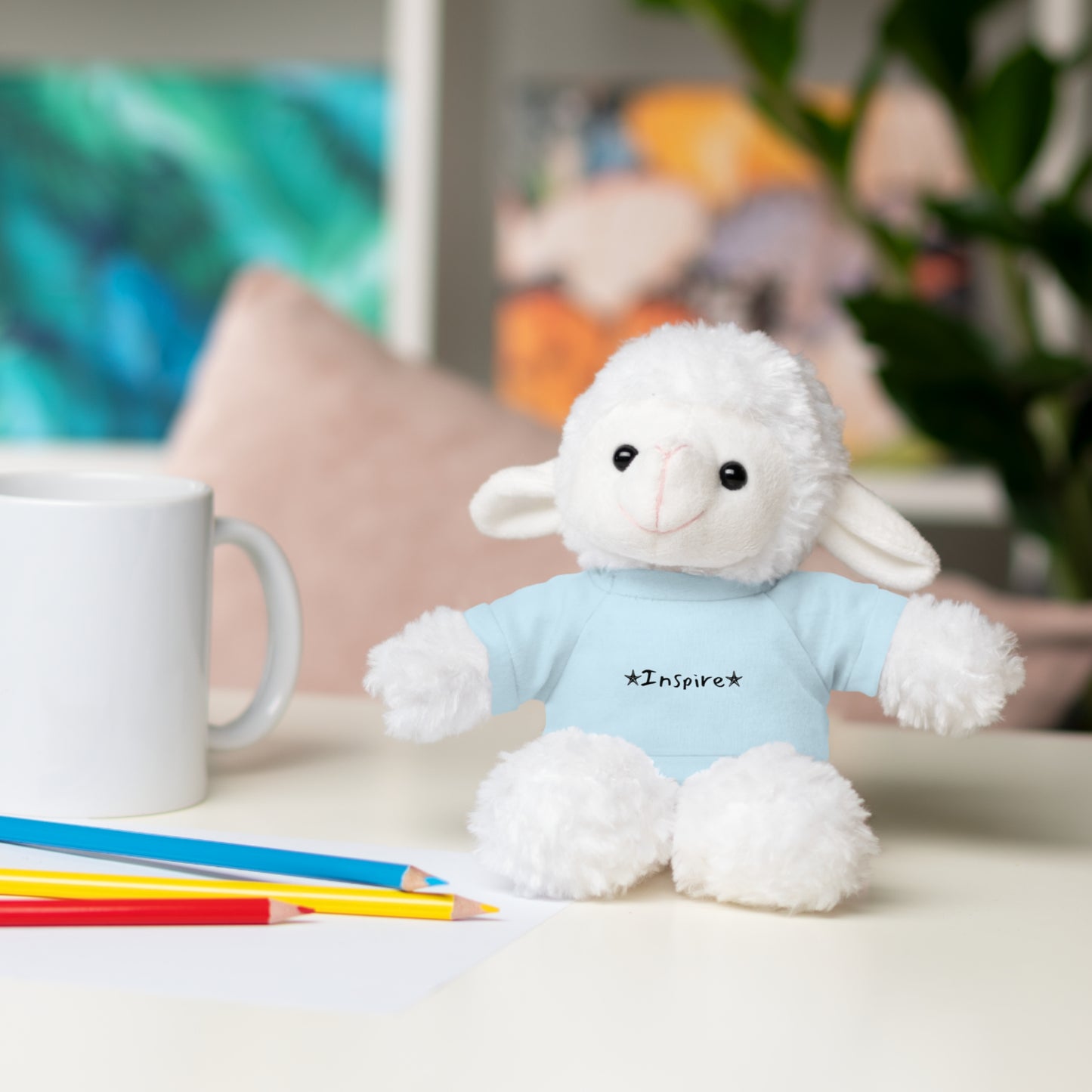 Inspire Sheep Stuffed Animals with Tee