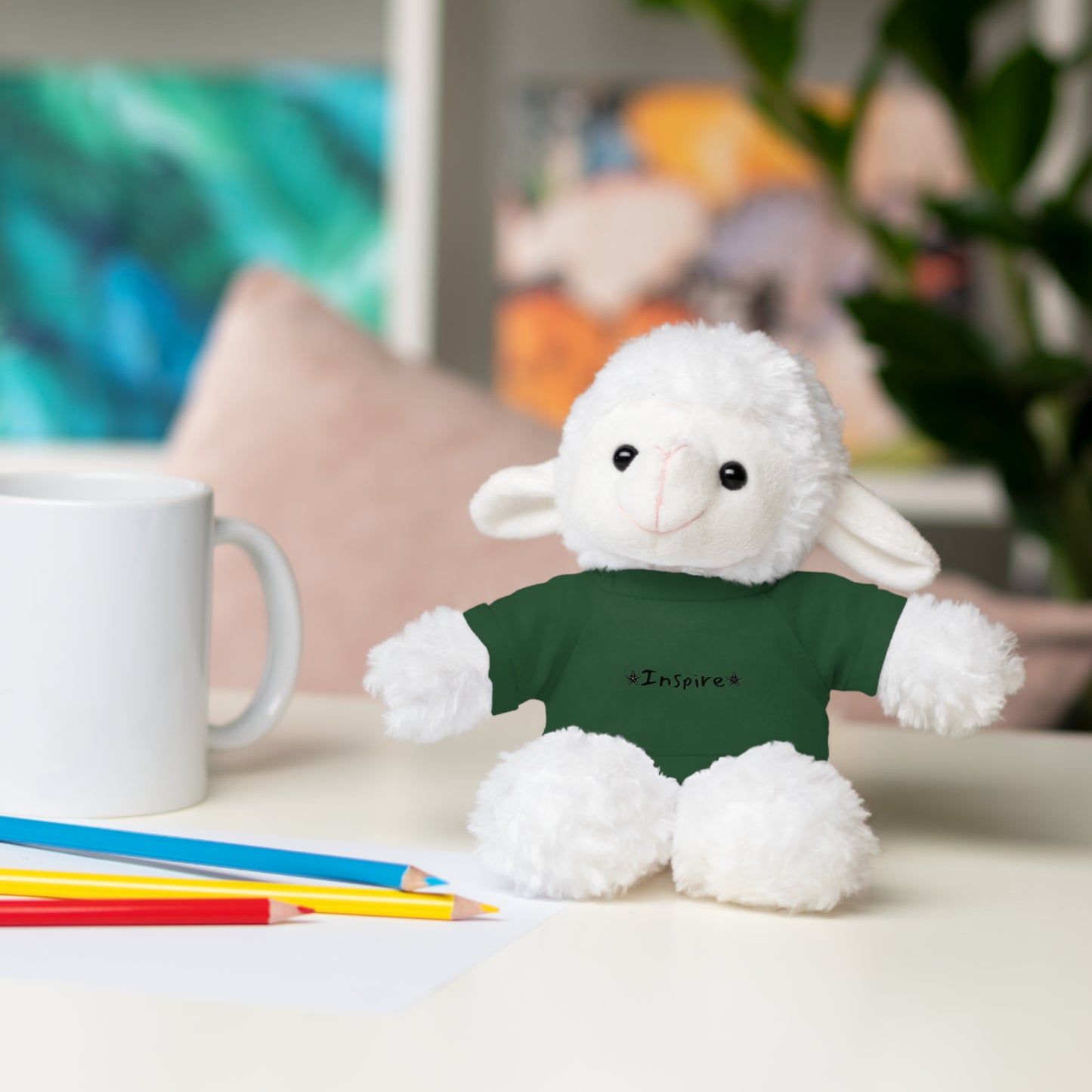 Inspire Sheep Stuffed Animals with Tee