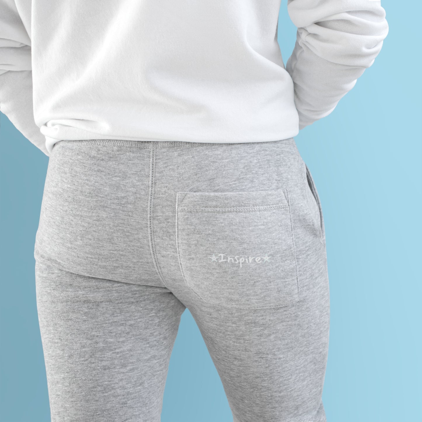 Inspire Unisex Charcoal Fleece Joggers