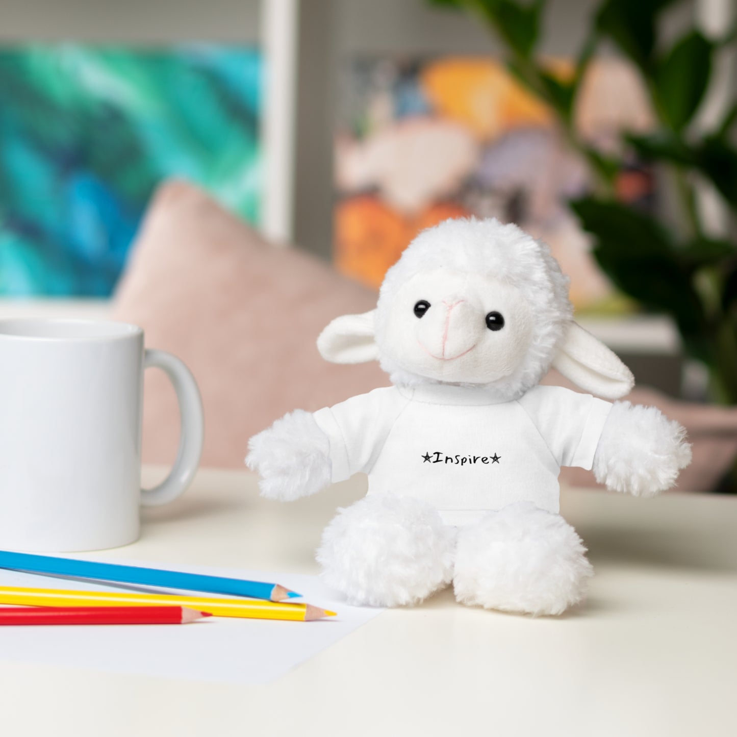 Inspire Sheep Stuffed Animals with Tee
