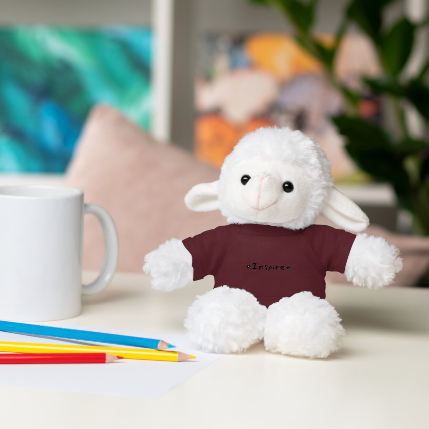 Inspire Sheep Stuffed Animals with Tee