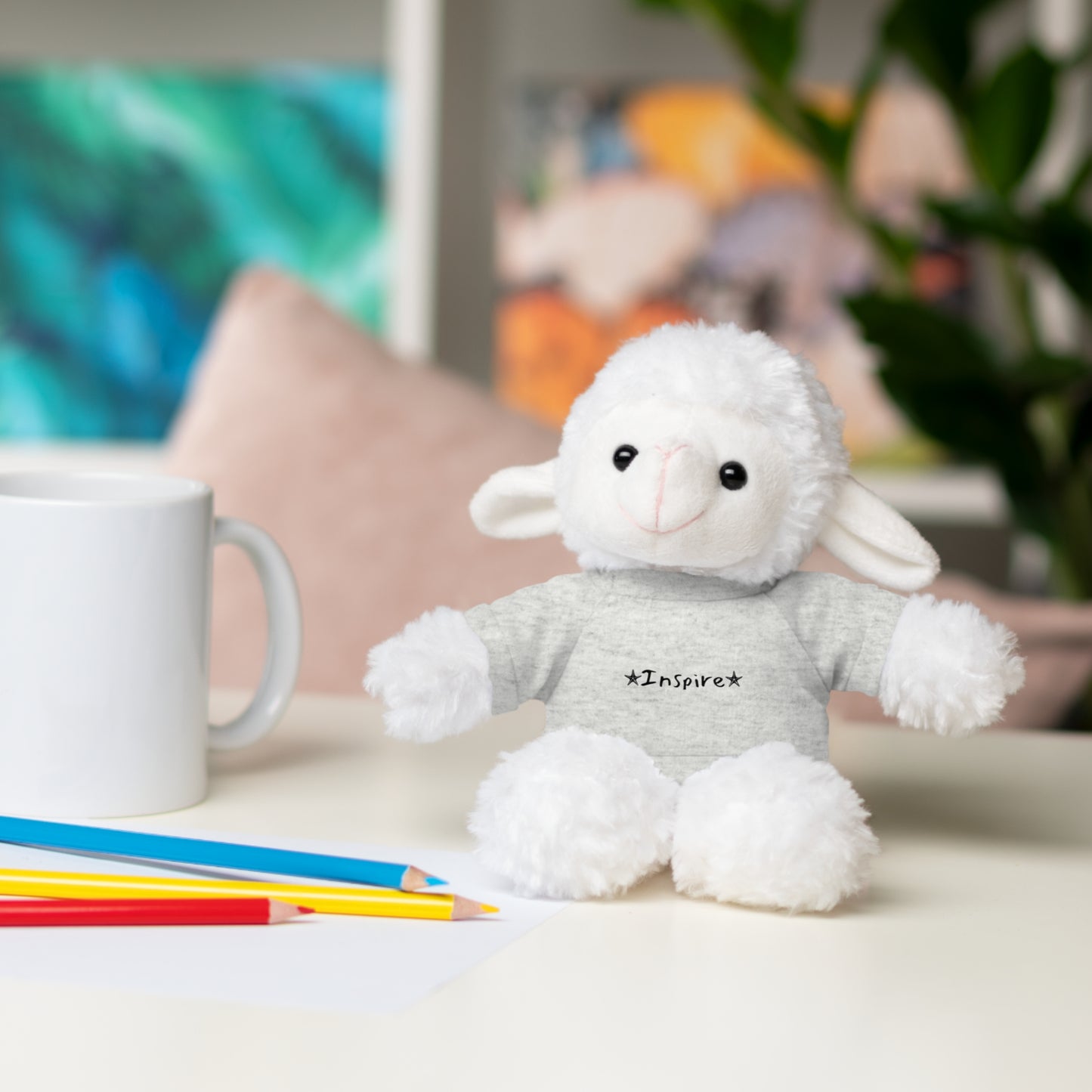 Inspire Sheep Stuffed Animals with Tee