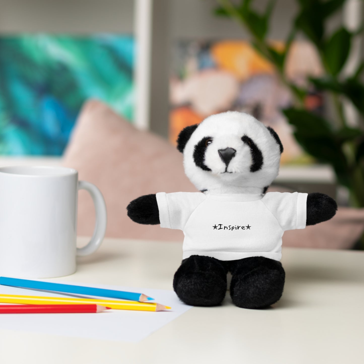Inspire Panda Stuffed Animals with Tee