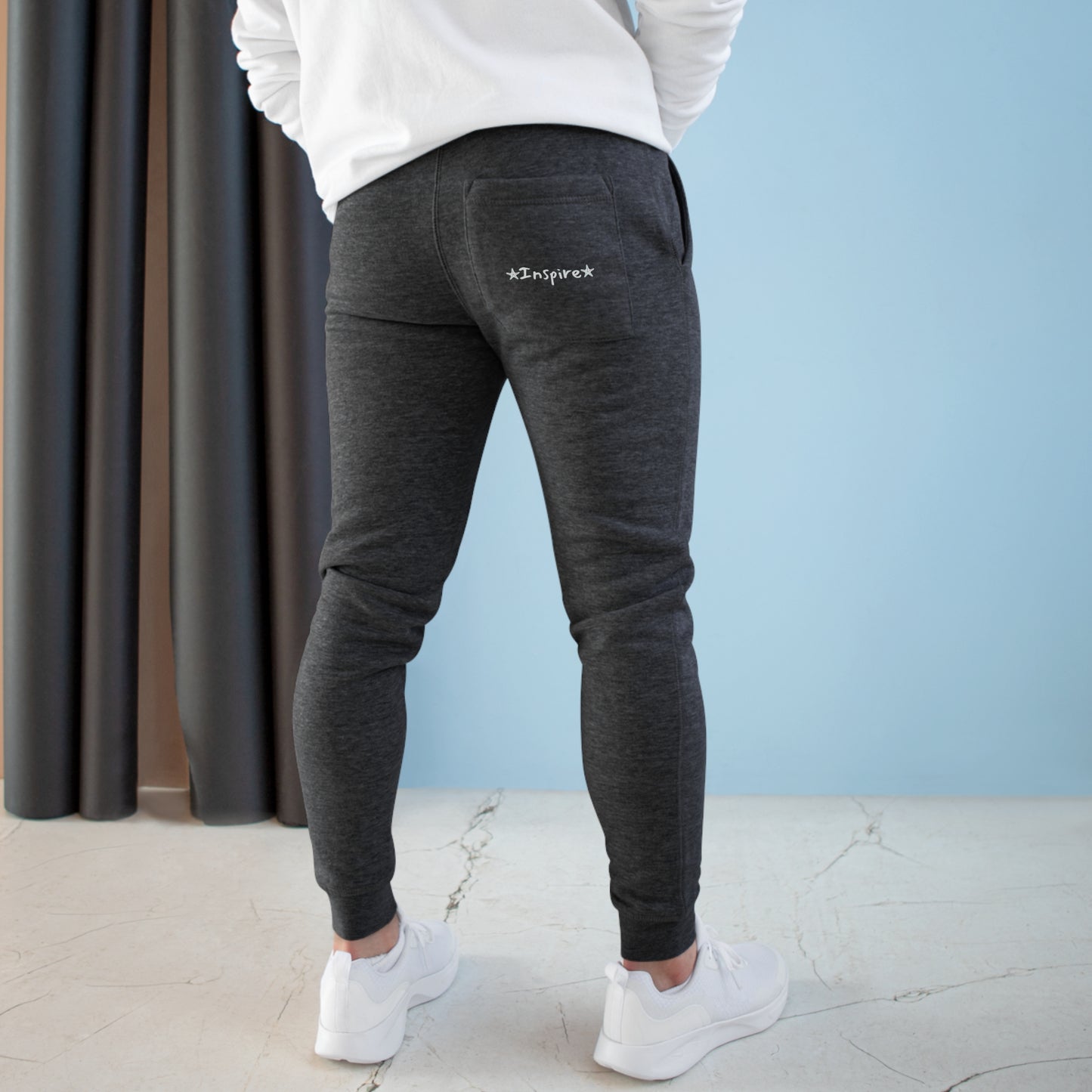 Inspire Unisex Charcoal Fleece Joggers
