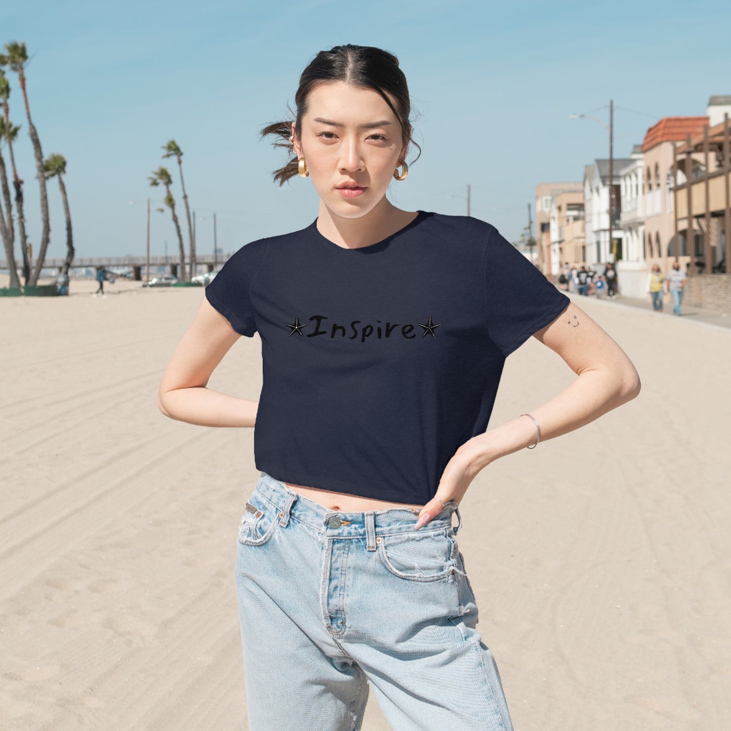 Inspire Women's Flowy Cropped Tee