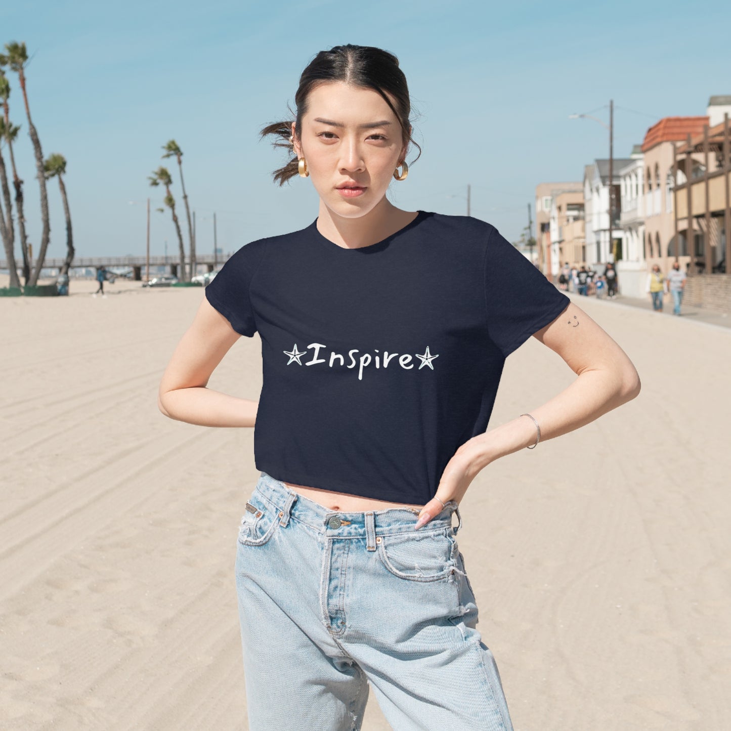 Inspire Women's Flowy Cropped Tee