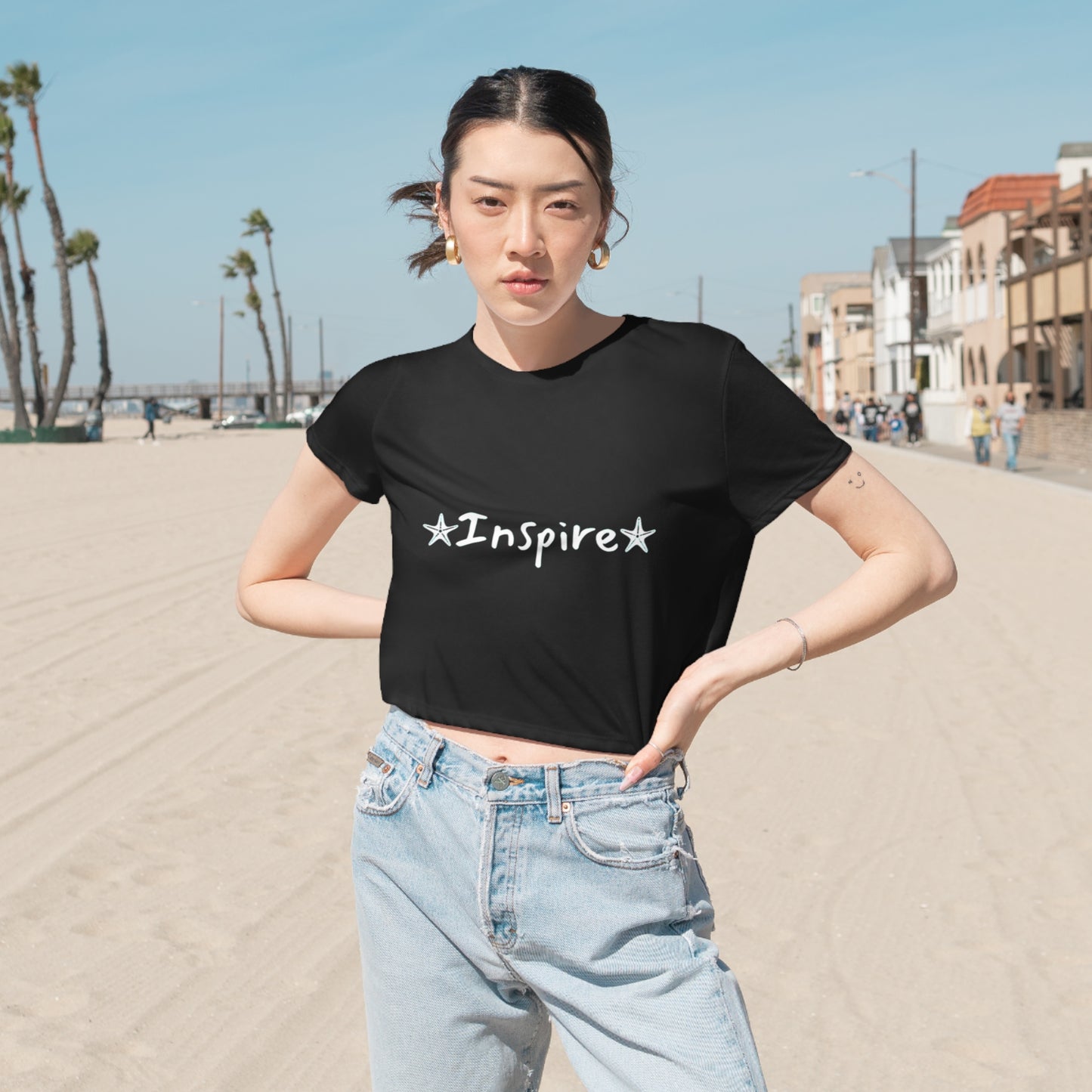Inspire Women's Flowy Cropped Tee