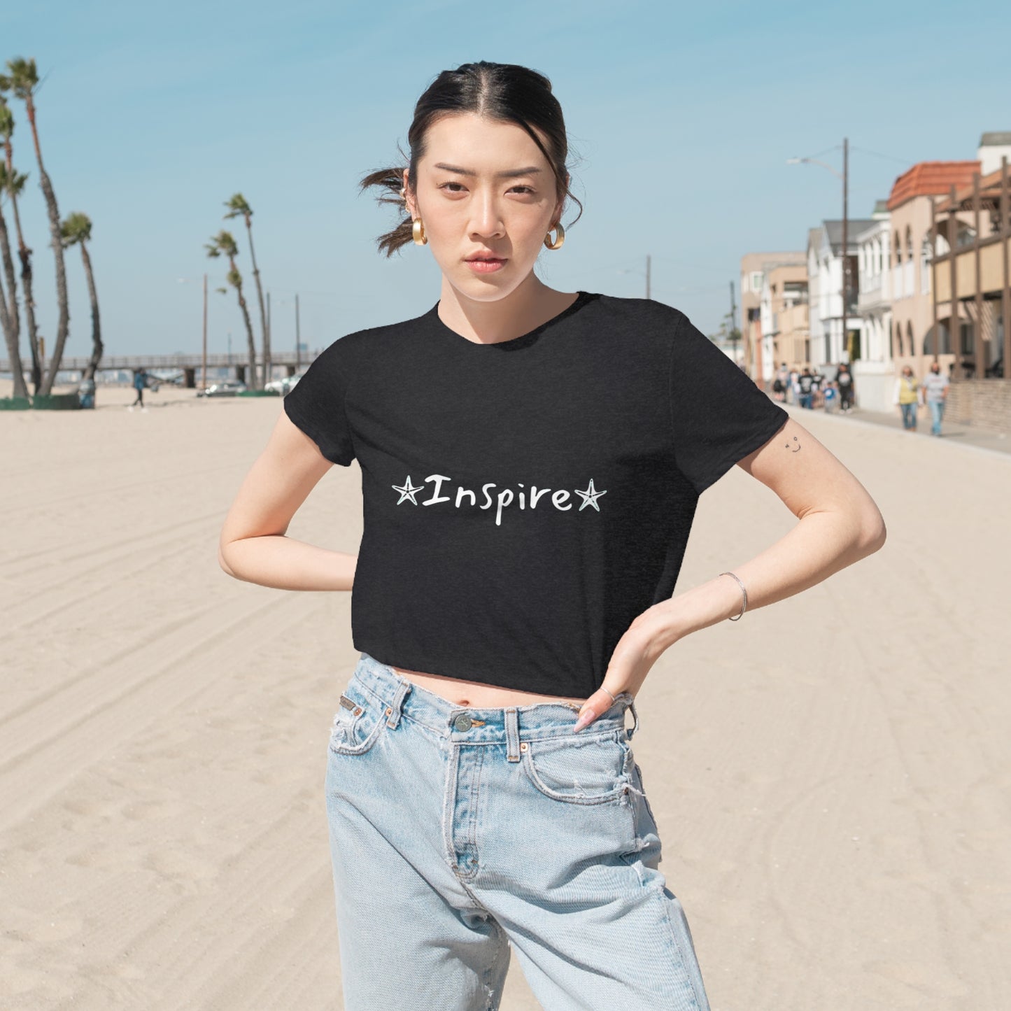 Inspire Women's Flowy Cropped Tee